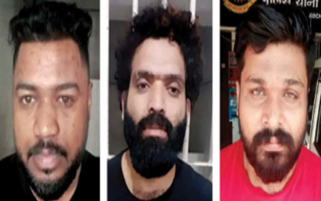 പിടിയിലായ നിസാം, സനൂപ്, സഗീര്