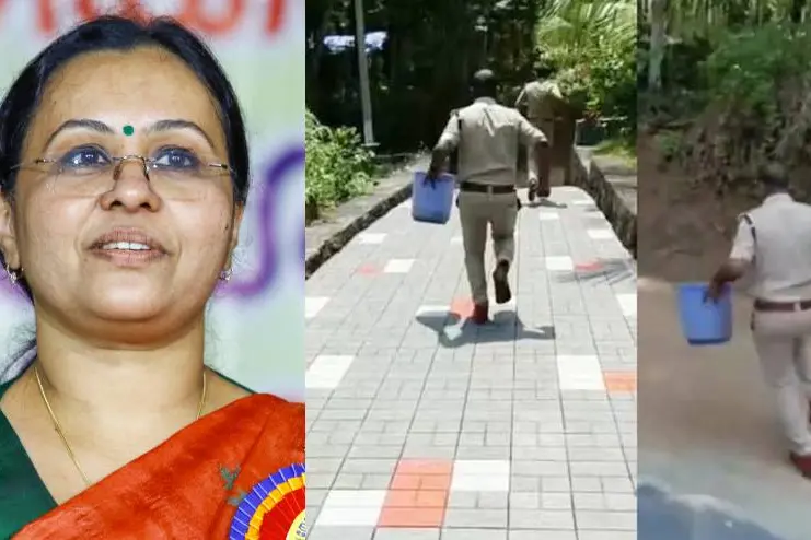 നവജാതശിശുവിനെ രക്ഷിച്ച പോലീസുകാര്ക്ക് മന്ത്രിയുടെ അഭിവാദ്യം, കേരളാ പോലീസിന്റെ അനുമോദനം