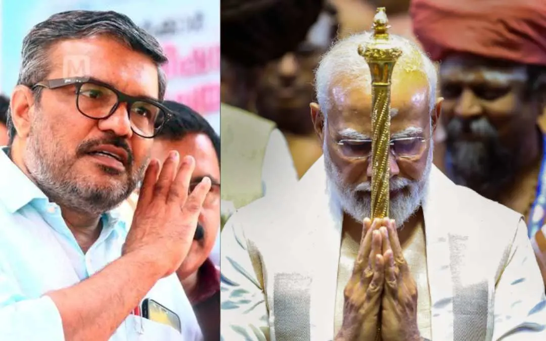 മന്ത്രി എം.ബി രാജേഷ്, പ്രധാനമന്ത്രി നരേന്ദ്ര മോദി | ഫോട്ടോ: മാതൃഭൂമി, PTI