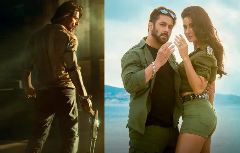 ഷാരൂഖ് ഖാന്, സല്മാന് ഖാന്-കത്രീന കൈഫ് | photo: facebook/shahrukh khan, tiger zinda hai