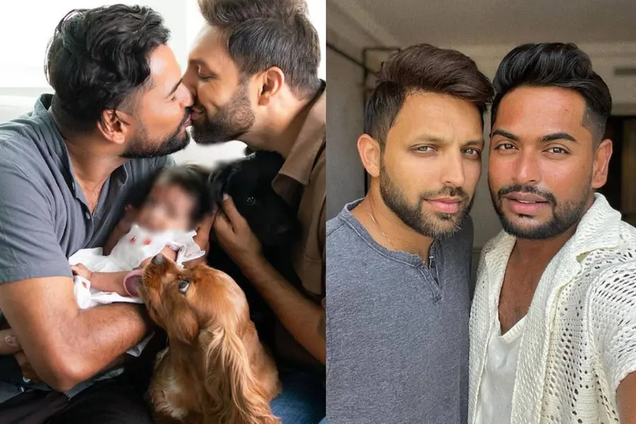 മാതാപിതാക്കളായ ശേഷം ആദ്യത്തെ വിവാഹവാര്ഷികം; കുഞ്ഞിനെ ചേര്ത്തുപിടിച്ച് ആദിത്യയും അമിതും