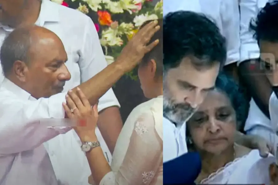 വിലാപയാത്രയിൽ രാഹുല്ഗാന്ധി, ഒരുനോക്കുകൂടി കാണാൻ ആന്റണി; വികാരനിർഭരം യാത്രാമൊഴി