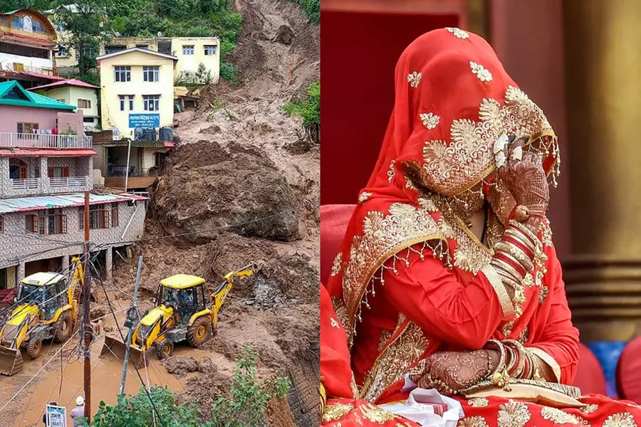 മണ്ണിടിച്ചിലും പ്രളയവും,വരനും വധുവും രണ്ടിടത്ത്; വീഡിയോ കോളിലൂടെ വിവാഹിതരായി കുളു സ്വദേശികള്