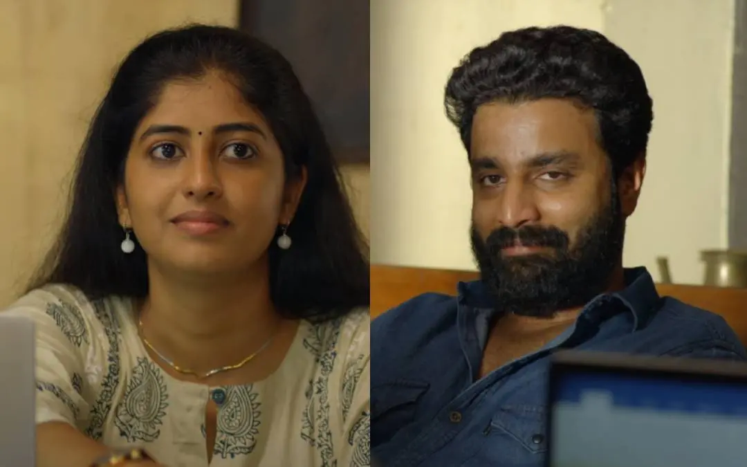ഇമ്പം എന്ന ചിത്രത്തിൽ ദർശനയും ദീപക് പറമ്പോലും | ഫോട്ടോ: സ്ക്രീൻഗ്രാബ്