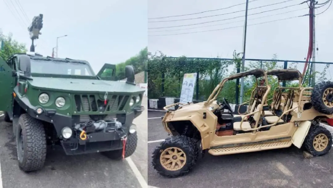 മഹീന്ദ്ര ഇന്ത്യന്‍ സൈന്യത്തിനായി വികസിപ്പിച്ച വാഹനങ്ങള്‍ | Photo: Vinod Sahay