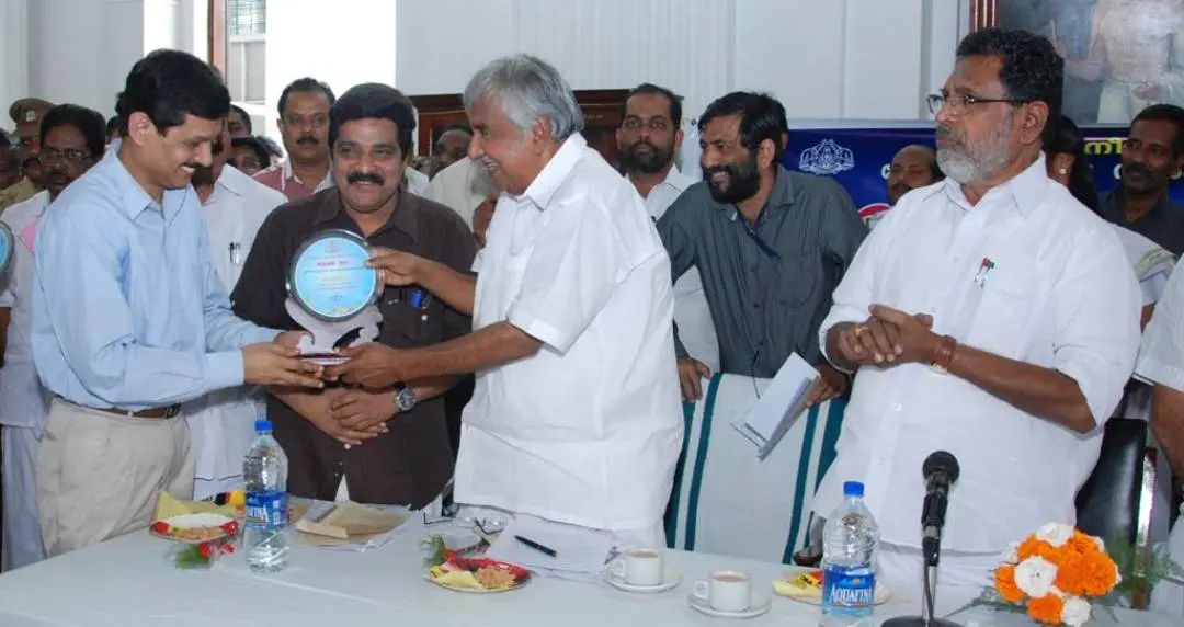 ദര്ബാര് ഹാളില്വെച്ച് നടന്ന അനുമോദന ചടങ്ങില് നിന്ന് | Photo: Special Arrangement