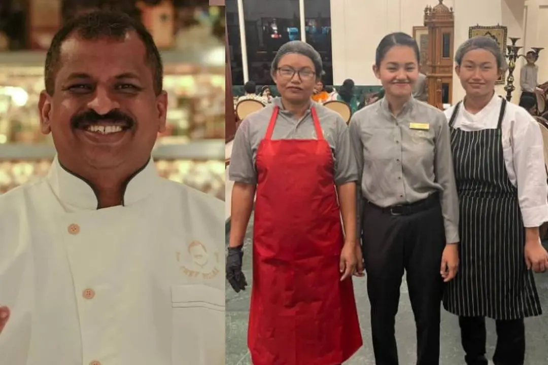 സുരേഷ് പിള്ള/ സുസ്മിത കുടുംബത്തോടൊപ്പം | Photo: Facebook/ Chef Suresh Pillai
