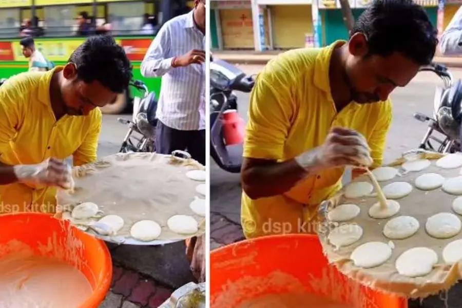 ഇങ്ങനെ ഇഡ്ഡലിയുണ്ടാക്കാന് നിങ്ങള്ക്ക് കഴിയുമോ? വൈറലായി വഴിയോരക്കച്ചവടക്കാരന്