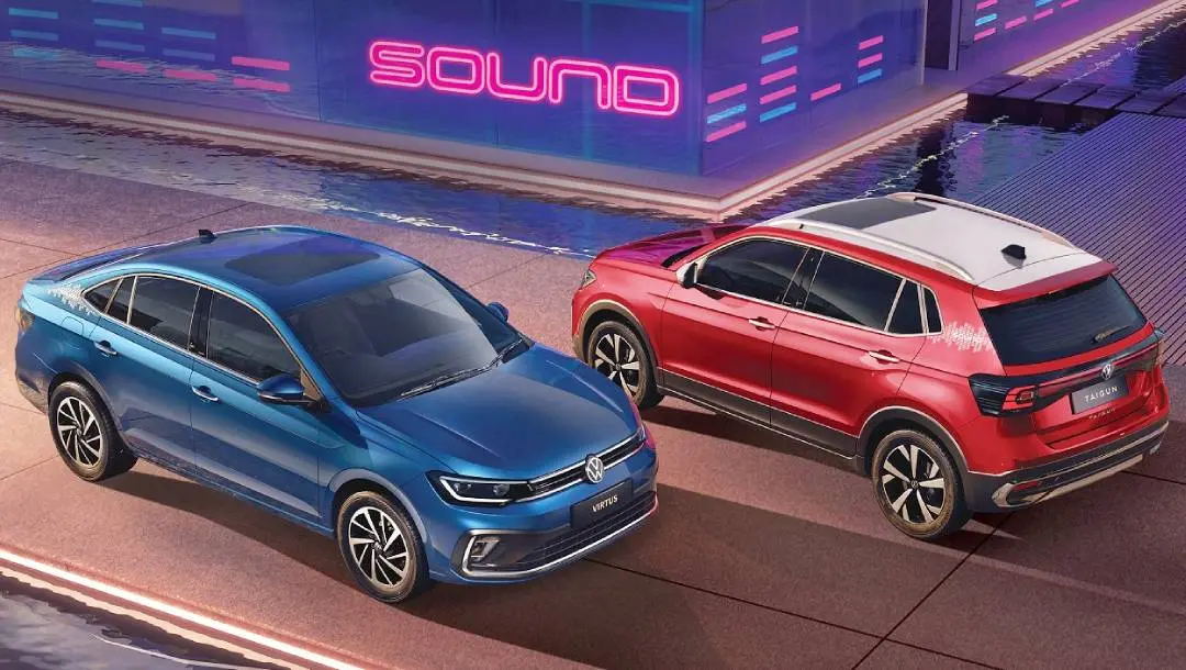 ഫോക്സ്വാഗണ് വെര്ട്യൂസ്, ടൈഗൂണ് സൗണ്ട് എഡിഷന് | Photo: Volkswagen