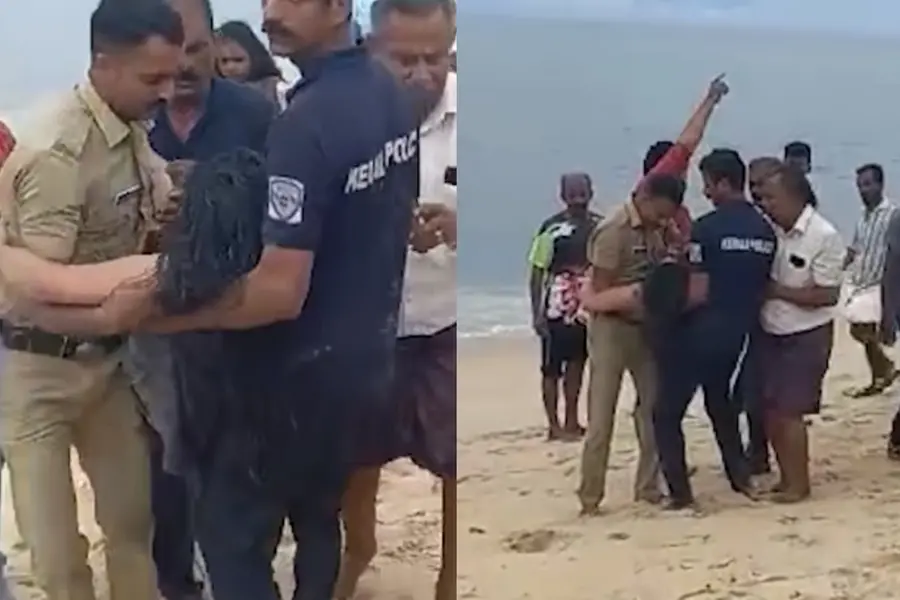 കടലില് കുളിക്കവെ മുങ്ങിത്താണു; ബംഗാള് സ്വദേശിനിക്ക് രക്ഷകരായി കോസ്റ്റല് പോലീസും വാര്ഡന്മാരും