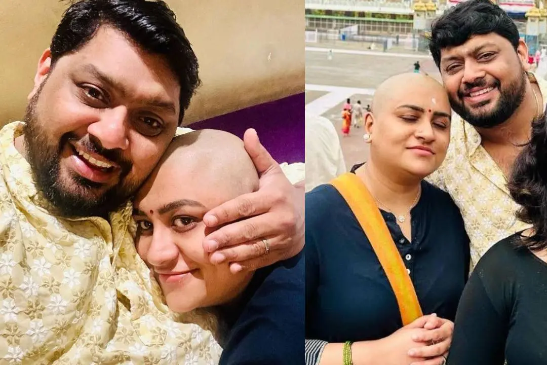 മിഥുന്‍ രമേശും ലക്ഷ്മി മേനോനും തിരുപ്പതിയില്‍ | Photo: instagram/ mithun ramesh