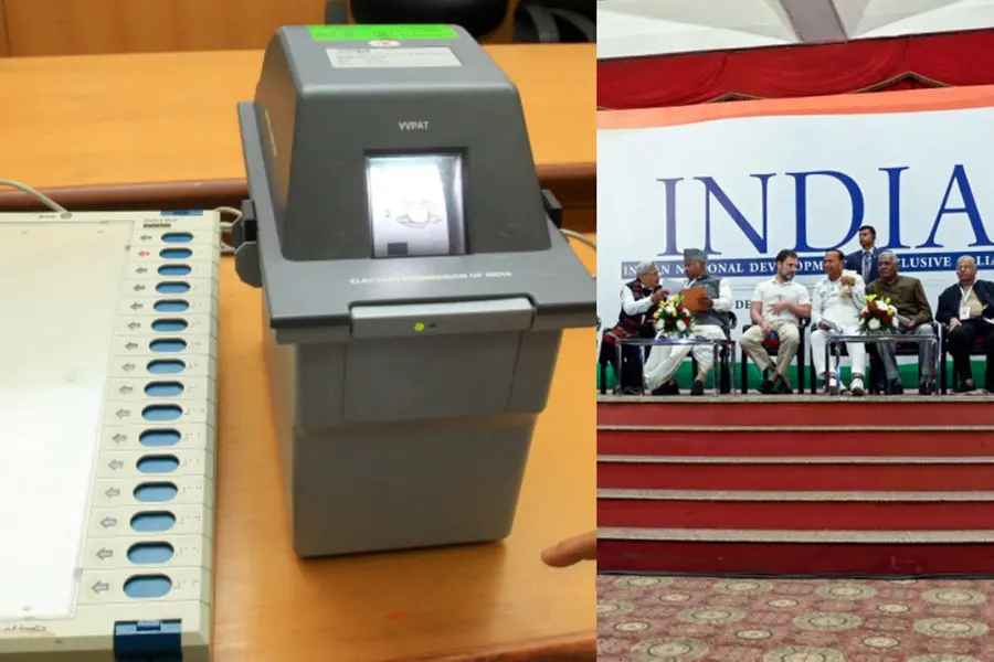 VVPAT സ്ലിപ് വോട്ടര്ക്ക് നല്കണം, 100 ശതമാനവും എണ്ണണം; തിരഞ്ഞെടുപ്പ് കമ്മിഷനോട് 'ഇന്ത്യ' സഖ്യം
