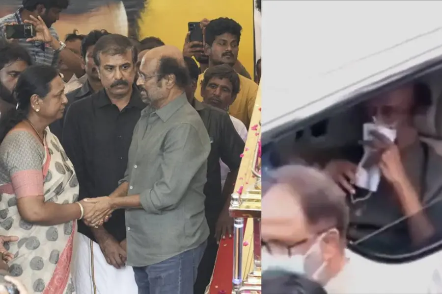 മാസ്കുകൊണ്ട് മുഖം മറച്ച് കരച്ചിലടക്കാൻ പാടുപെടുന്ന രജനി; 'ക്യാപ്റ്റന്' കണ്ണീരിൽ കുതിർന്ന വിട