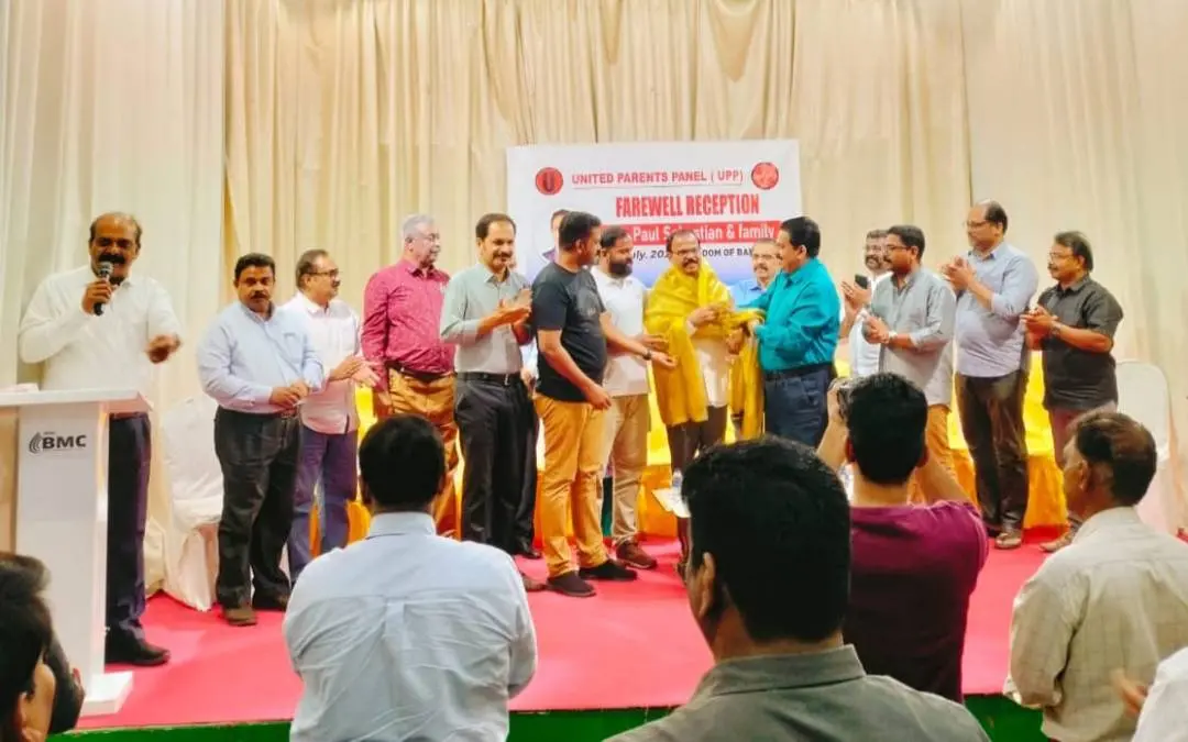 അഡ്വ. പോള്‍ സെബാസ്റ്റ്യനും കുടുംബത്തിനും യു.പി.പി. നല്‍കിയ യാത്രയയപ്പ്‌