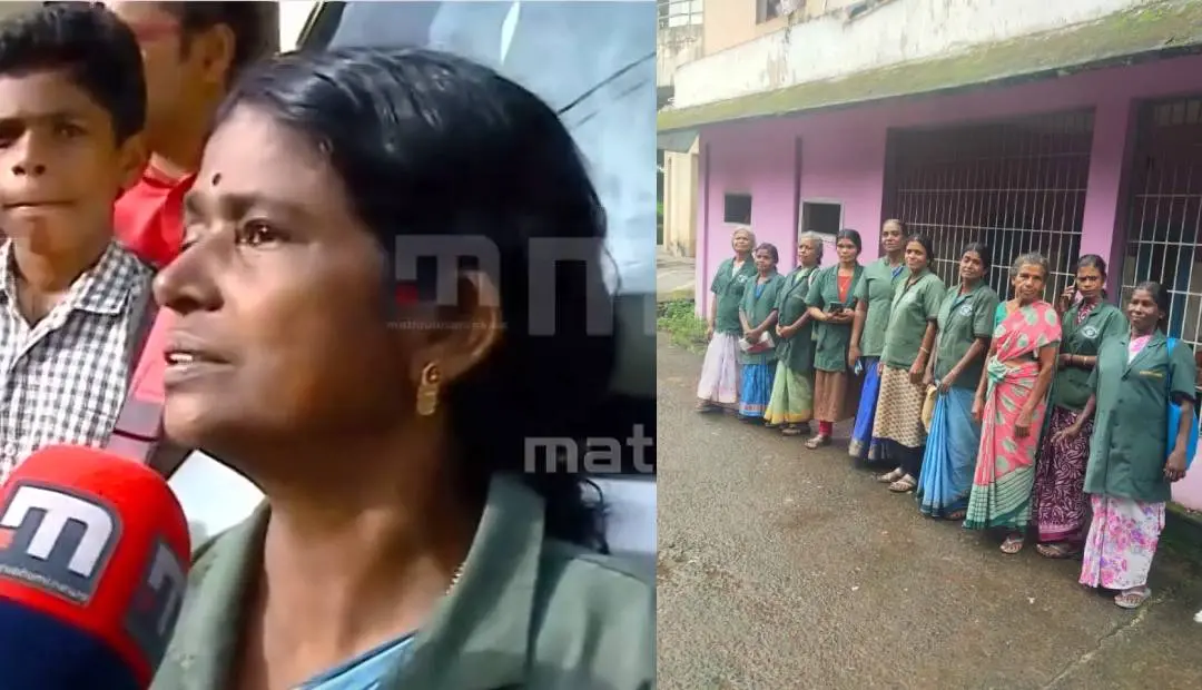 സമ്മാനം ലഭിച്ച ഹരിതകര്മ്മ സേനാംഗങ്ങള്
