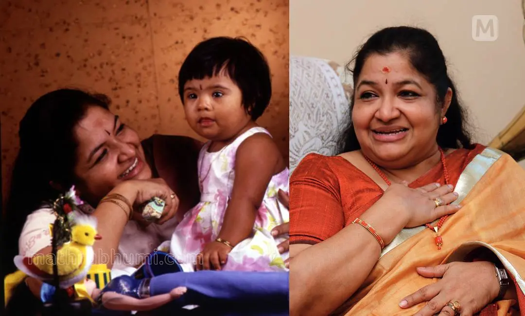 മകള് നന്ദനയ്ക്കൊപ്പം ചിത്ര, കെ.എസ് ചിത്ര