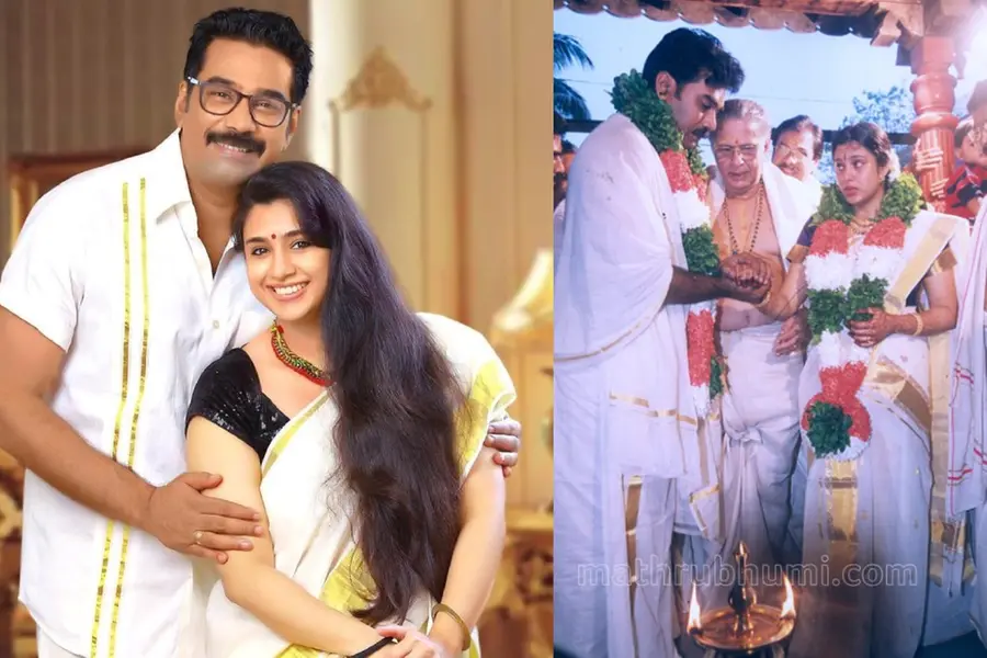 'മീശയില്ലാത്ത ഒരാളെ കണ്ടുപിടിച്ച് തരണം, പ്രേമിക്കാനാ', ബിജു-സംയുക്ത ദമ്പതികൾക്ക് ആശംസകളുമായി ഊർമിള