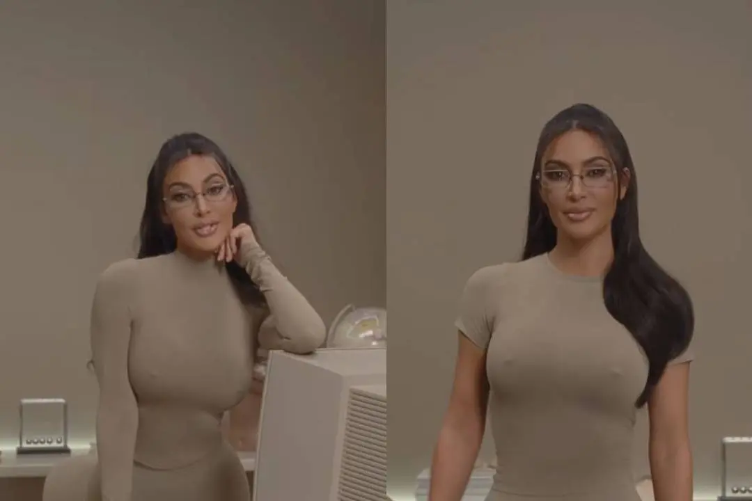 നിപ്പിള് ബ്രാ ധരിച്ച് കിം കര്ദാഷിയാന് | Photo: instagram/ Kim Kardashian