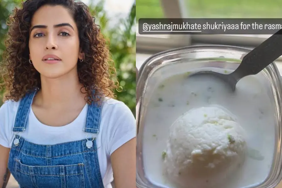 രുചികരം ഈ രസ്മലായ്; ചിത്രം പങ്കുവെച്ച് സാന്യ മൽഹോത്ര