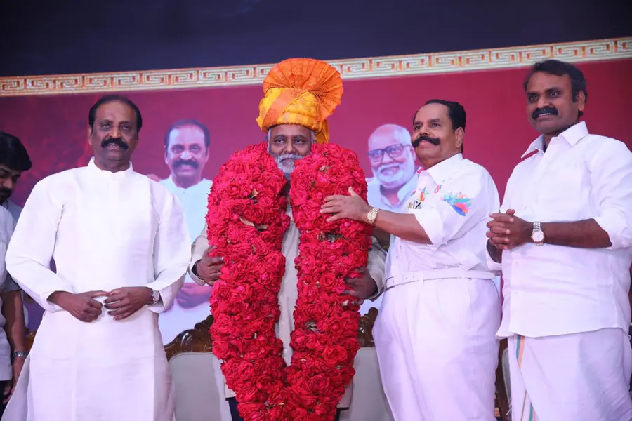 ജെന്റിൽമാൻ-2 വിന് ബ്രഹ്മാണ്ഡ തുടക്കം, കീരവാണിയെ ആദരിച്ച് അണിയറപ്രവർത്തകർ