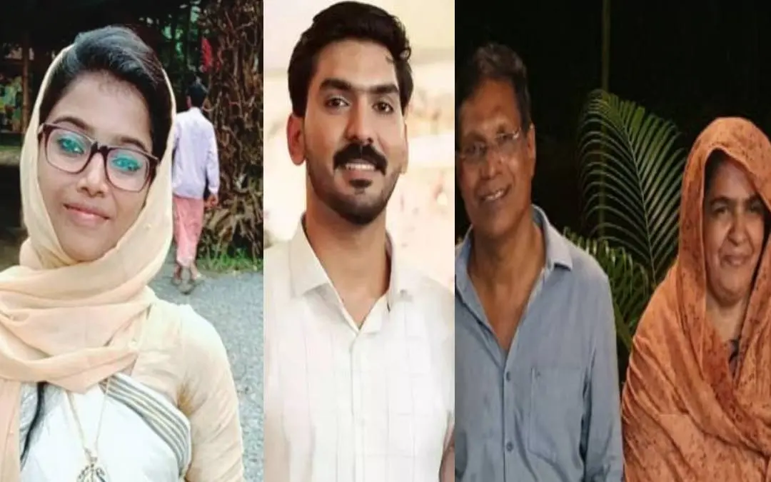 മൊഫിയ പര്വീണ്, കേസിലെ പ്രതികളായ മുഹമ്മദ് സുഹൈല്, യൂസഫ്, റുഖിയ