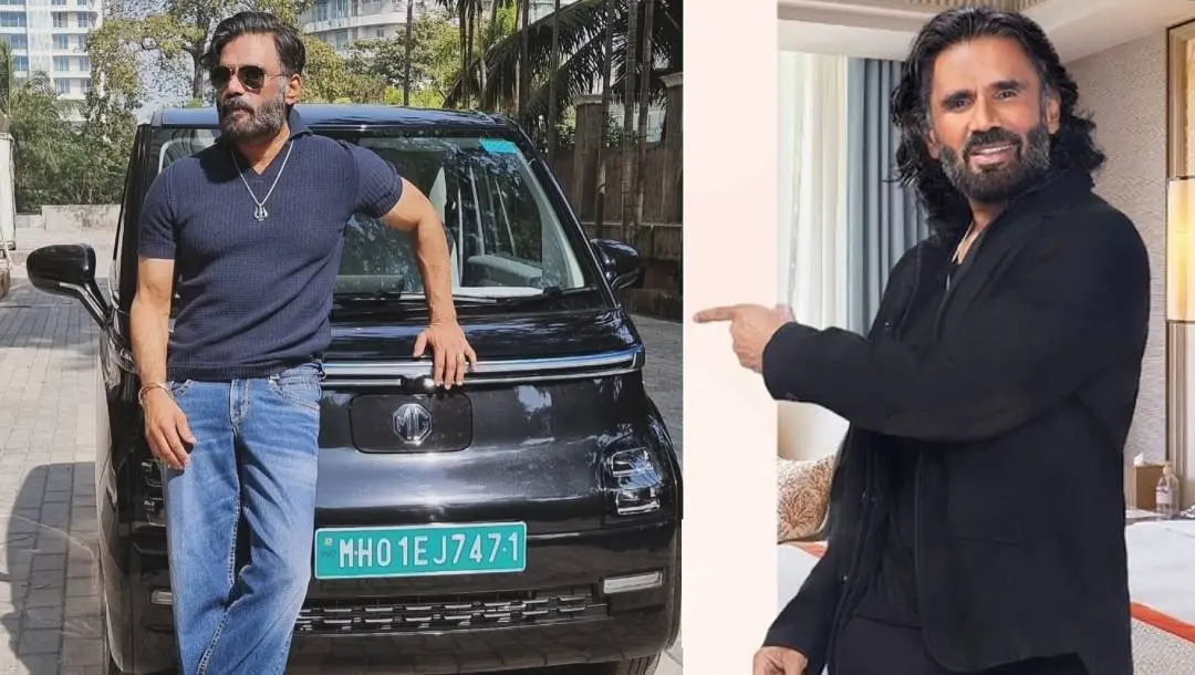 സുനില് ഷെട്ടി തന്റെ പുതിയ കാറിന് സമീപം | Photo: Suniel Shetty/ Facebook