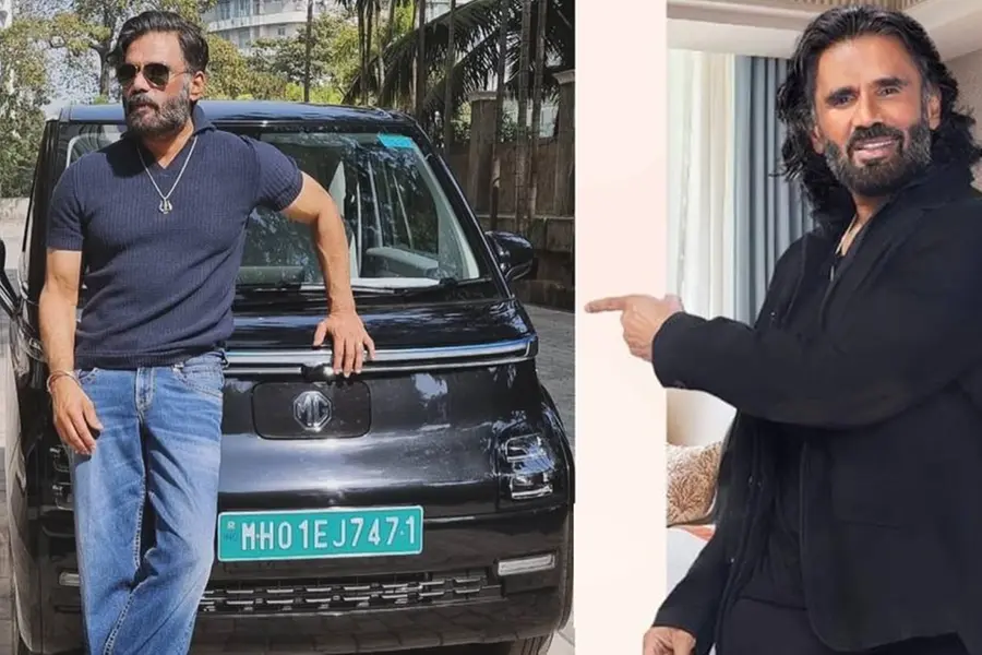 ഇത് എന്റെ ആദ്യ ഇലക്ട്രിക് കാര്, ലൗ ഇറ്റ്; എം.ജി. കോമറ്റ് ഇ.വി. സ്വന്തമാക്കി സുനില് ഷെട്ടി