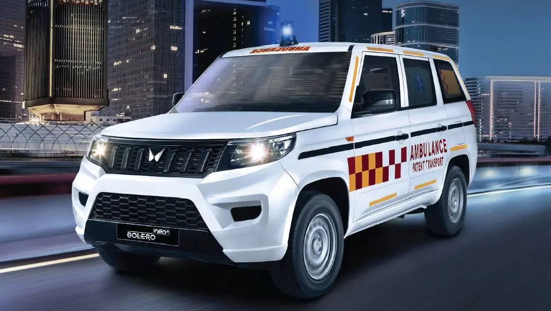 മഹീന്ദ്ര ബൊലേറൊ നിയോ പ്ലസ് ആംബുലന്‍സ് | Photo: Mahindra