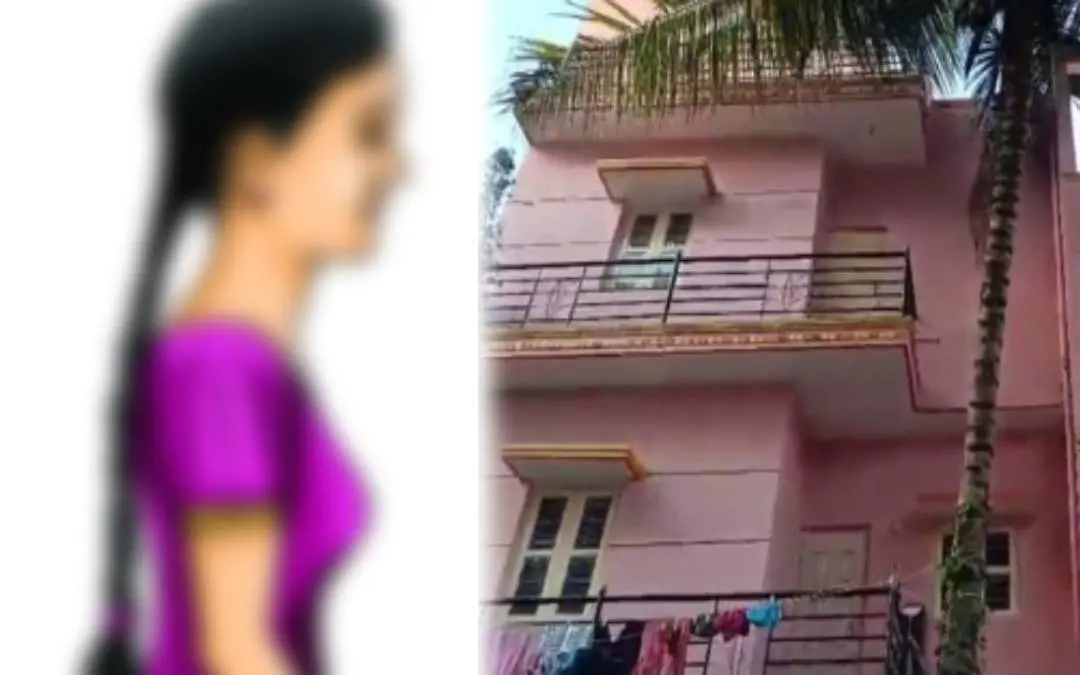 പ്രതീകാത്മക ചിത്രം(ഇടത്ത്) സംഭവം നടന്ന പരപ്പന അഗ്രഹാരയിലെ വീട്(വലത്ത്) | Photo: Mathrubhumi Archives & Twitter.com/Newsfirst Kan