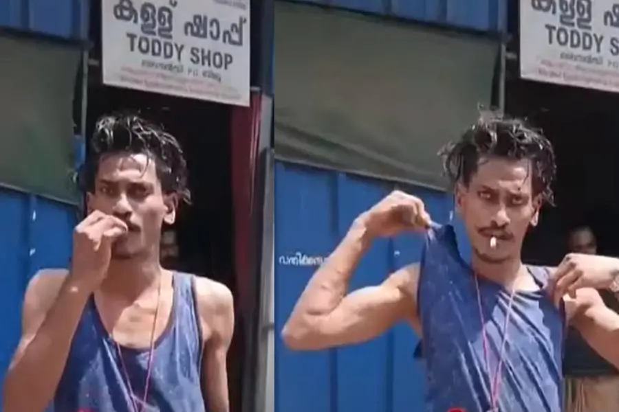 'വീട്ടിൽ പെണ്ണും കുട്ടികളുമില്ലേ', നടുറോഡിൽ ഗുണ്ടയുടെ പരാക്രമം; പോലീസിന് നേരേ കത്തിവീശി, അസഭ്യവർഷം