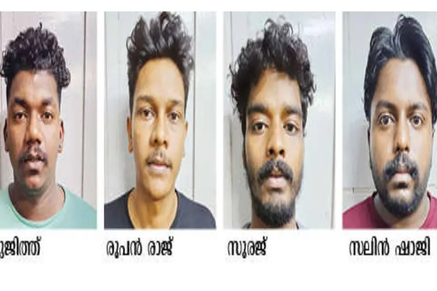 ബൈക്ക് യാത്രികനെ കാറിടിച്ച് വീഴ്ത്തി, കവര്ന്നത് എട്ടുലക്ഷം രൂപയുടെ കുഴല്പ്പണം; നാലുപേര് പിടിയില്