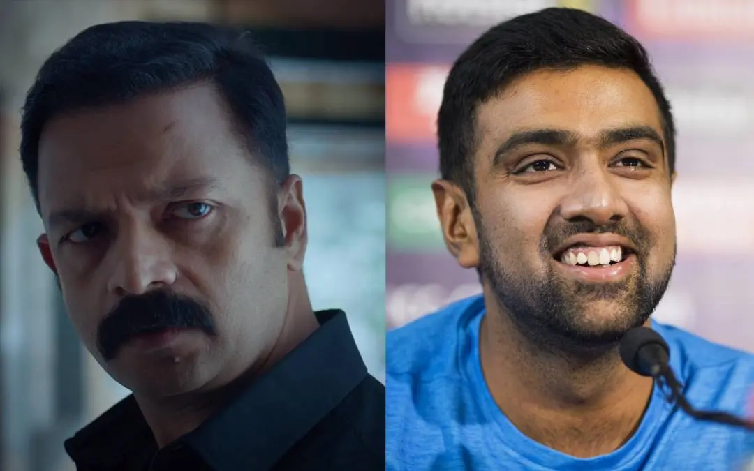 ജോൺ ലൂഥർ എന്ന ചിത്രത്തിൽ ജയസൂര്യ, ആർ. അശ്വിൻ | ഫോട്ടോ: സ്ക്രീൻഗ്രാബ്, എ.പി