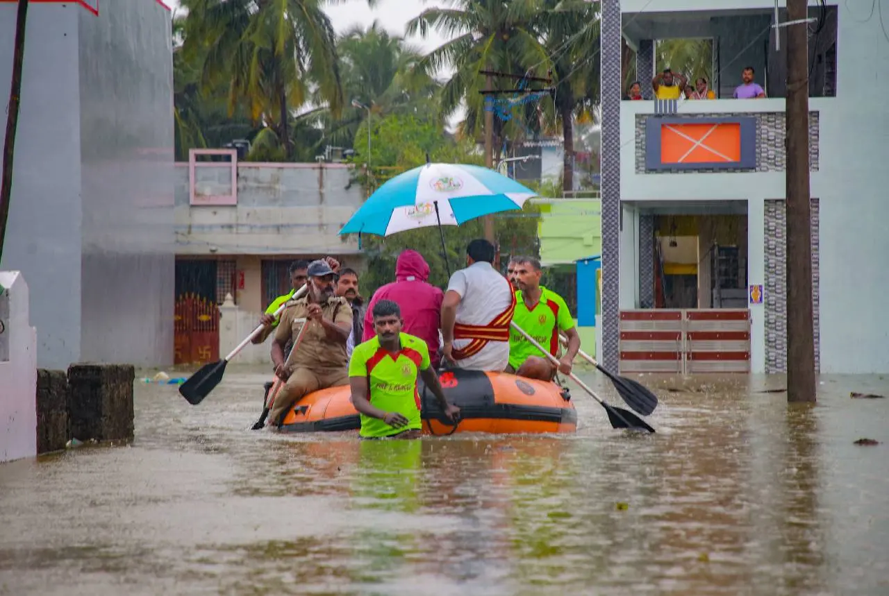കന്യാകുമാരി ജില്ലയില്‍നിന്നുളള ദൃശ്യം. Photo - PTI