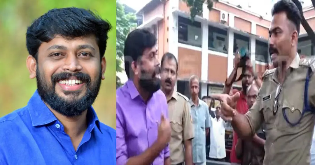 എം.വിജിന് എംഎല്എ, വിജിനും പോലീസ് ഉദ്യോഗസ്ഥനും തമ്മിലുണ്ടായ തര്ക്കം