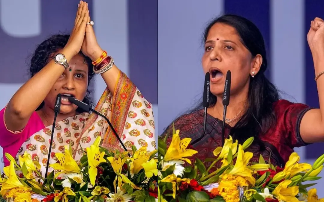 കല്പന സോറന്, സുനിത കെജ്രിവാള്| Photo: PTI