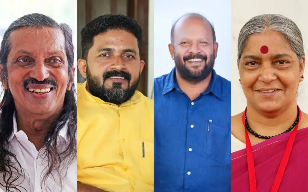 പന്ന്യന് രവീന്ദ്രന്, സി.എ. അരുണ്കുമാര്, വി.എസ്. സുനില്കുമാര്, ആനി രാജ