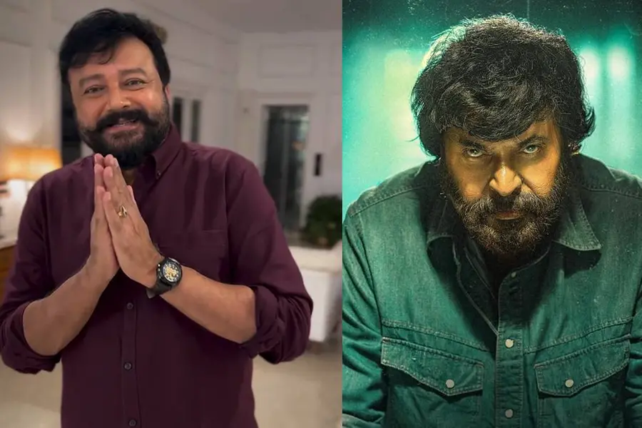 'മമ്മൂക്കാ എനിക്കുവേണ്ടി വന്ന് ഈ വേഷം ചെയ്തതിന് നന്ദി'; ഫ്ലൈയിംഗ് കിസ് എറിഞ്ഞ് ജയറാം