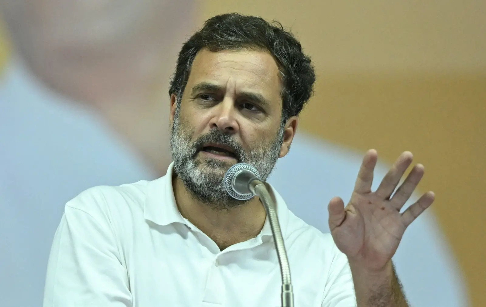 തമിഴ്നാട്ടിലെ കോയമ്പത്തൂരില് തിരഞ്ഞെടുപ്പ് പ്രചാരണ പരിപാടിയില് സംസാരിക്കുന്ന രാഹുല് ഗാന്ധി | ചിത്രം: ആര്. സതീഷ് ബാബു, എ.എഫ്.പി.