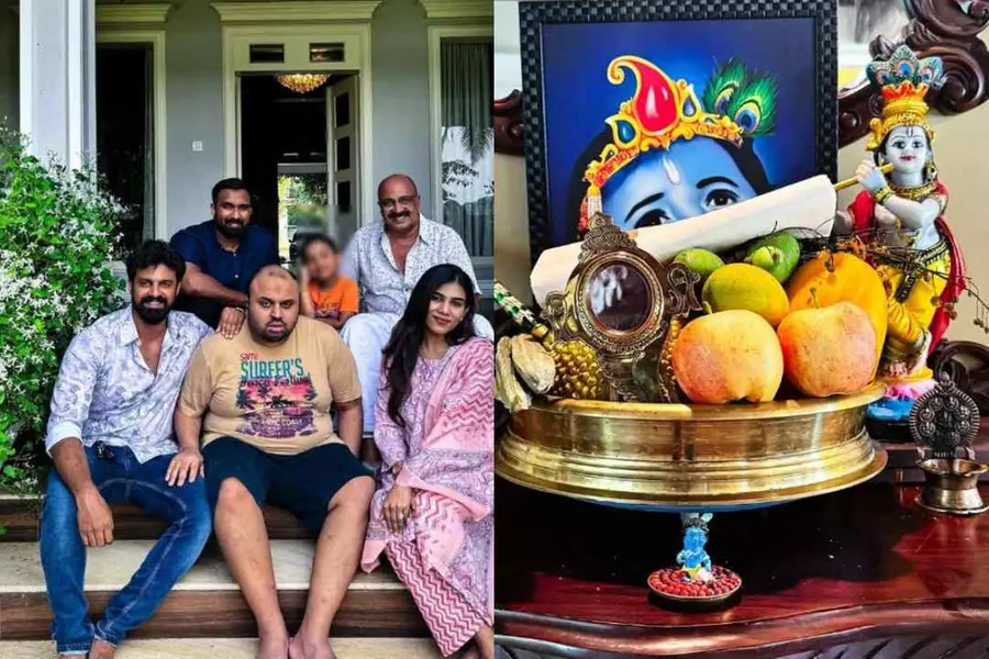 കണിയൊരുക്കി, സദ്യ കഴിച്ച് സിദ്ദിഖും കുടുംബവും; വിഷു ആഘോഷത്തിന്റെ ചിത്രങ്ങള്