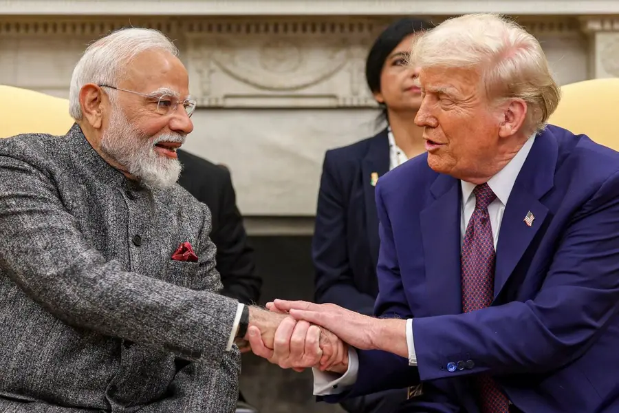 Prime Minister Narendra Modi with US President Donald Trump.jpg