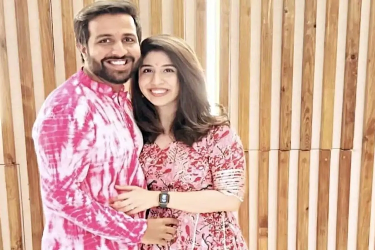 Niraj Udhwani, who was killed in the April 22 Pahalgam terror attack, with his wife Aayushi. The Jaipur couple had travelled to Shimla for a wedding before heading to Kashmir for a holiday. Photo: X