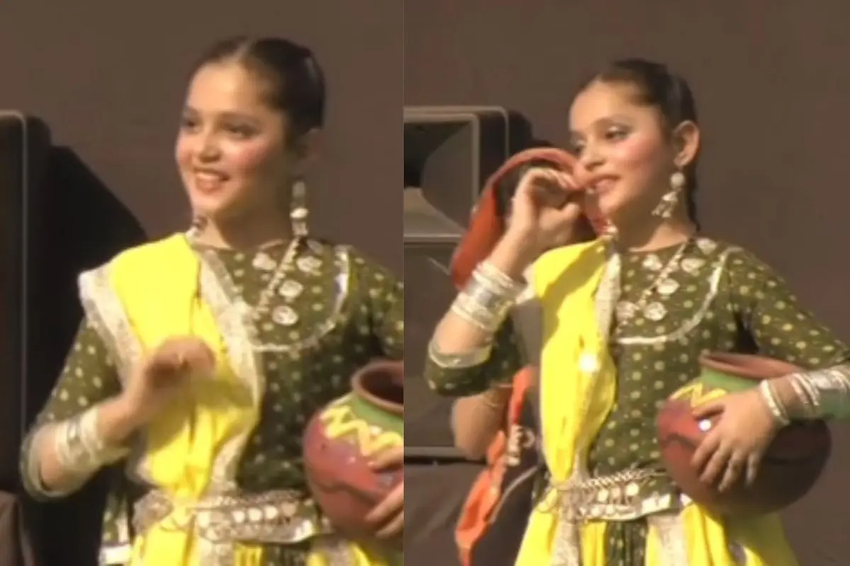 Aneet Padda performing at the Annual Theatre Festival