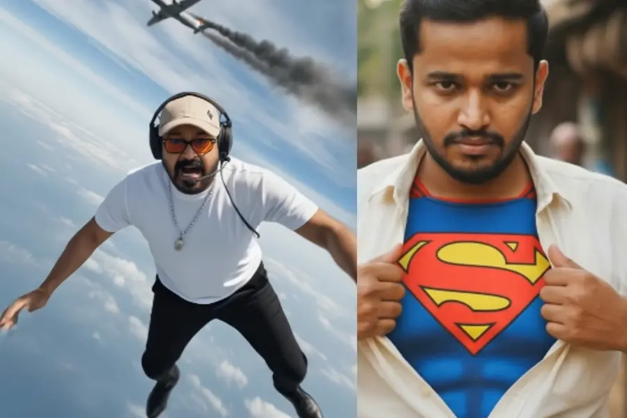 Watch: Basil Joseph rescues Mohanlal as Superman in viral video