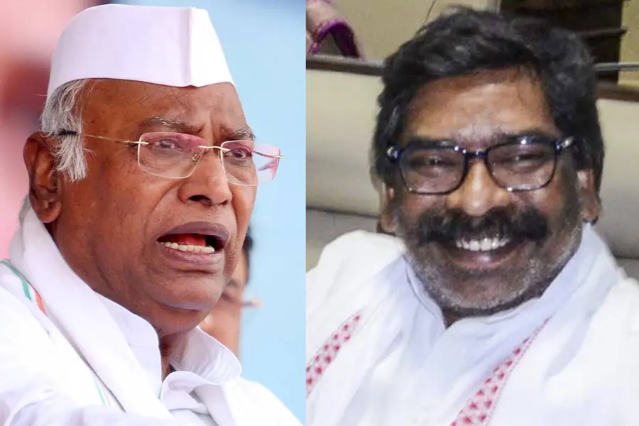 ഇന്ത്യസഖ്യത്തില്നിന്ന് പുറത്തുവരാന് വിസമ്മതിച്ച സോറനെ ബി.ജെ.പി. ജയിലിലാക്കി- ഖാര്ഗെ