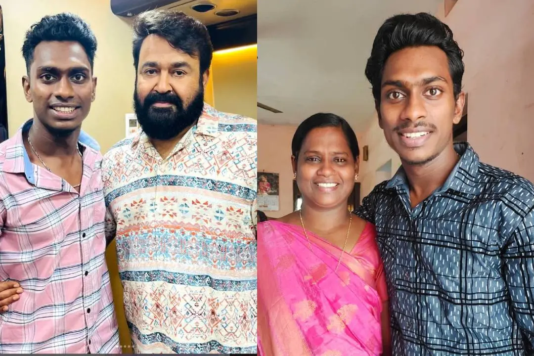 മനോജ് മോസസ് മോഹന്ലാലിനൊപ്പം/ മനോജ് അമ്മയോടൊപ്പം | Photo: instagram/ manoj moses