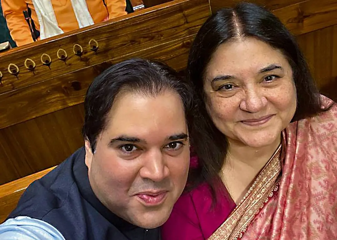 വരുൺ ഗാന്ധി, മനേക ഗാന്ധി | ഫോട്ടോ: പിടിഐ