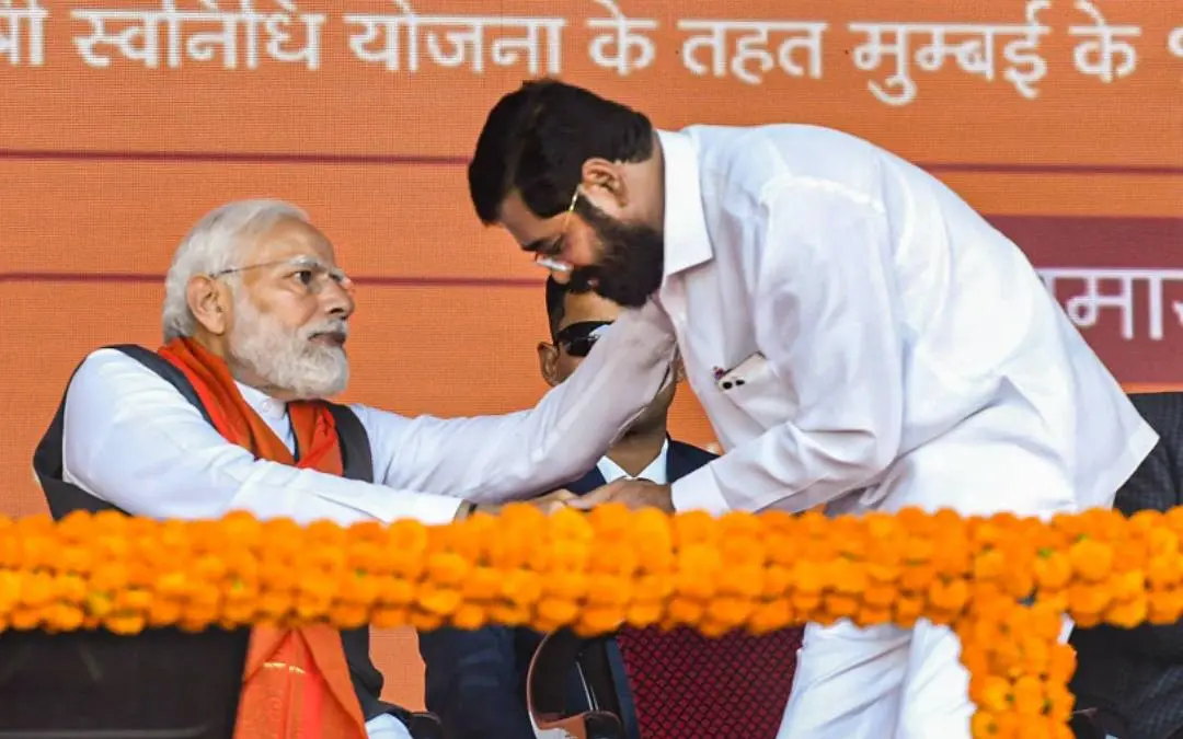 നരേന്ദ്രമോദിയും ഏക്നാഥ് ഷിന്ദേയും | Photo: PTI