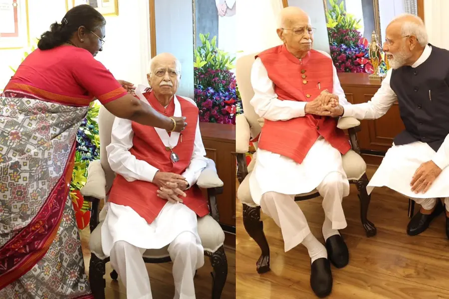 അദ്വാനിക്ക് രാഷ്ട്രപതി ഭാരതരത്ന സമ്മാനിച്ചു; ചടങ്ങിന് സാക്ഷിയായി മോദി | VIDEO