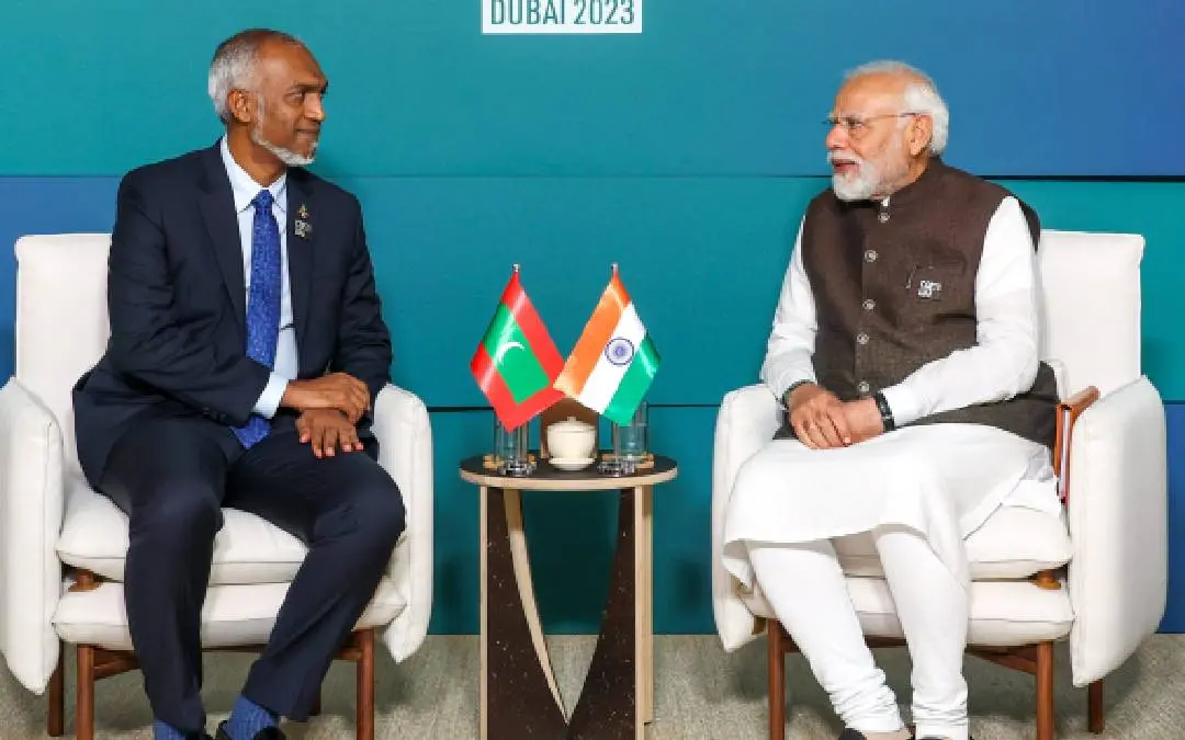 മാലദ്വീപ് പ്രസിഡൻ്റ് മുഹമ്മദ് മുയിസു, പ്രധാനമന്ത്രി നരേന്ദ്ര മോദി (ഫയൽചിത്രം) | Photo:PTI