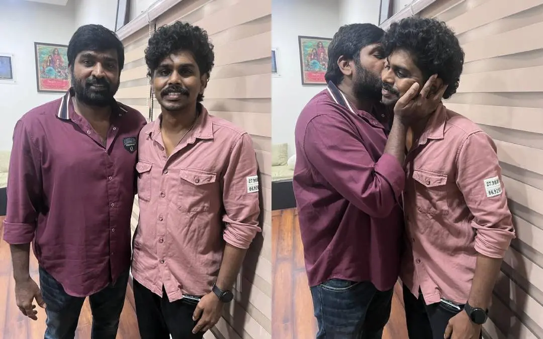 വിജയ് സേതുപതിക്കൊപ്പം സംവിധായകൻ വിഷ്ണു ദേവ്